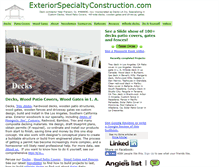 Tablet Screenshot of exteriorspecialtyconstruction.com